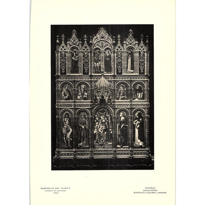 Altar-Piece - Crivelli - 1908 Litho Art Print AF4-8
