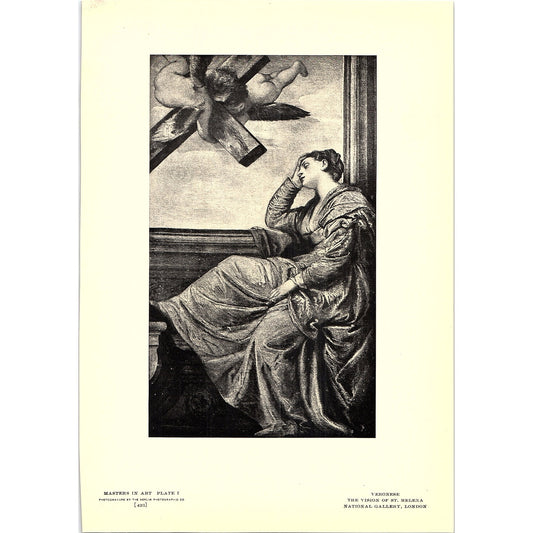 The Vision of St. Helena - Veronese - 1904 Litho Art Print AF4-7