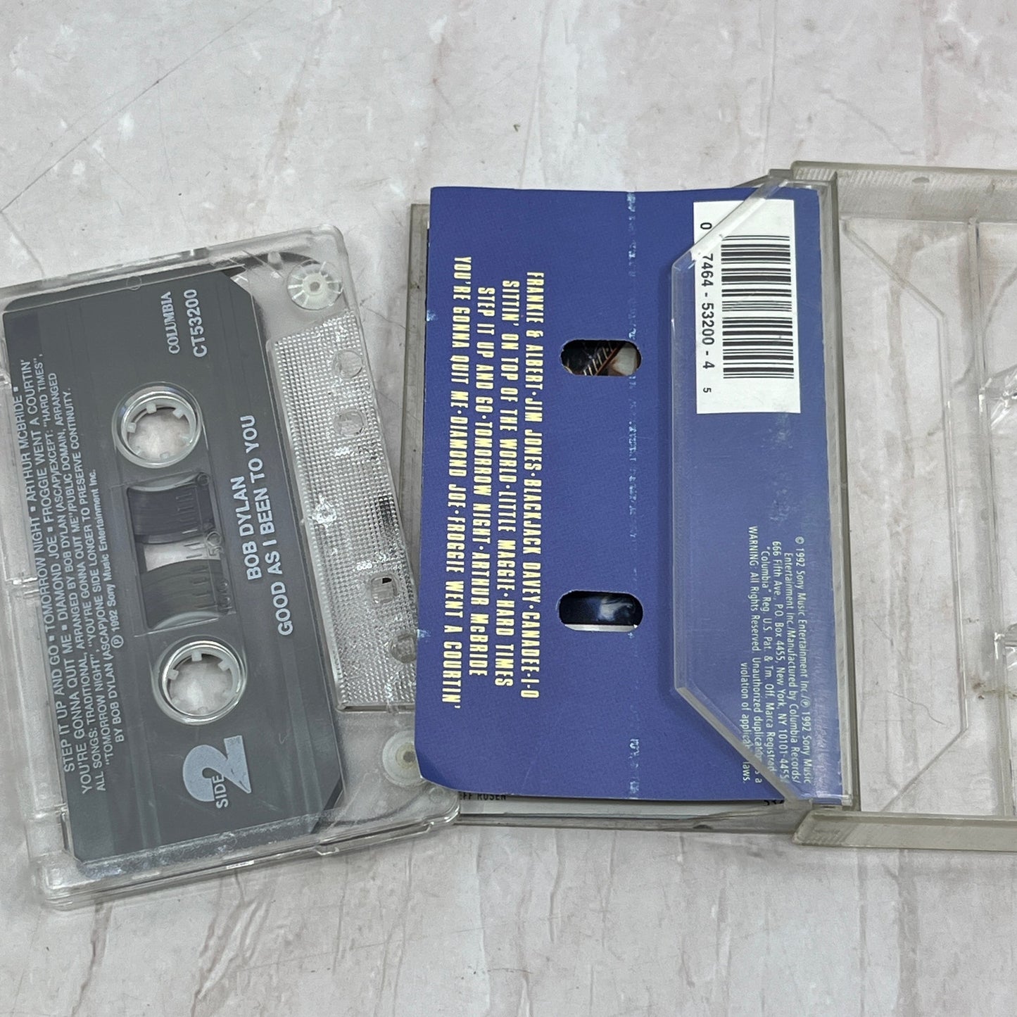 Bob Dylan Good As I Been To You Cassette Tape TH9-C2