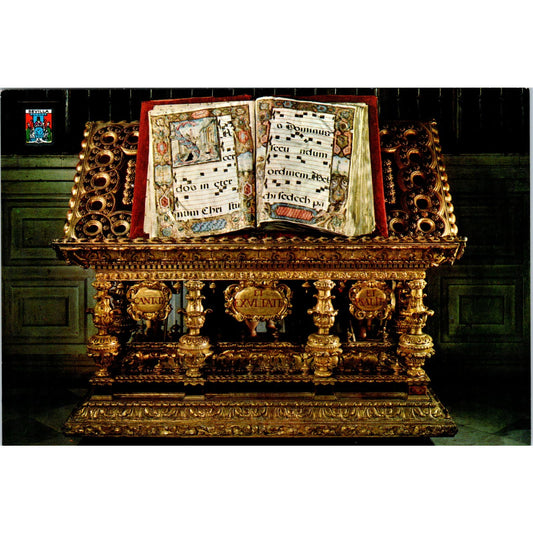 Catedral De Sevilla Atril Libros Corales Vintage Postcard PD1