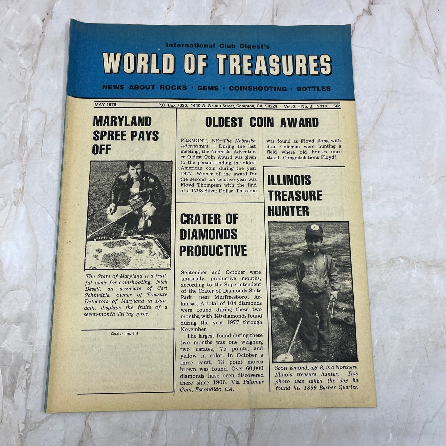 1978 May - International Club Digest World of Treasures Magazine Newsletter M16