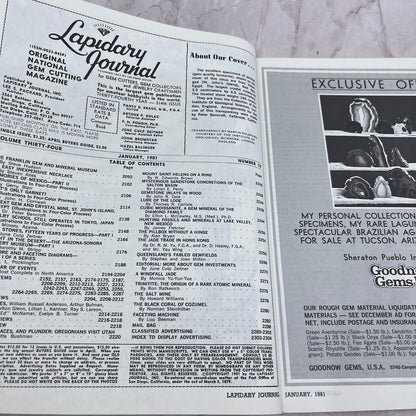 Peridot Forsterite Zahargad Red Sea Egypt - Lapidary Journal - Jan 1981 M27