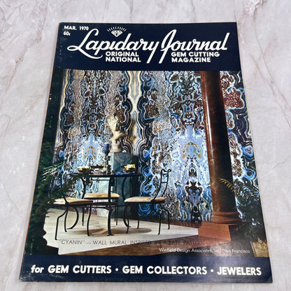 Cyanin Wall Mural Inspired by Agate - Lapidary Journal Magazine - Mar 1970 M28