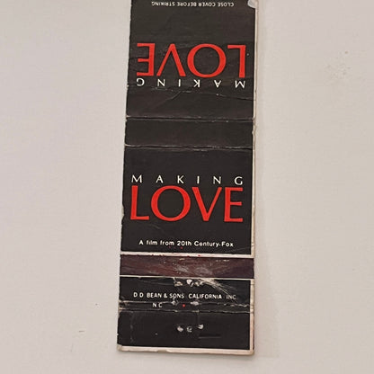 20th Century Fox Film Making Love Souvenir Vintage Matchbook Cover TB6-MB2-2