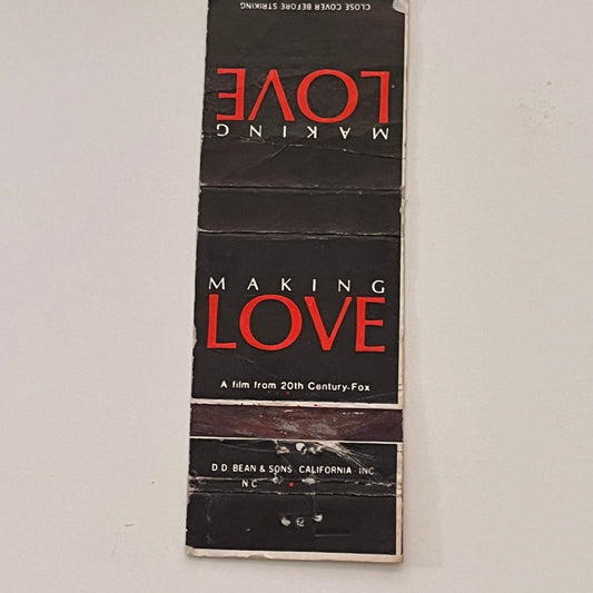 20th Century Fox Film Making Love Souvenir Vintage Matchbook Cover MB59-3