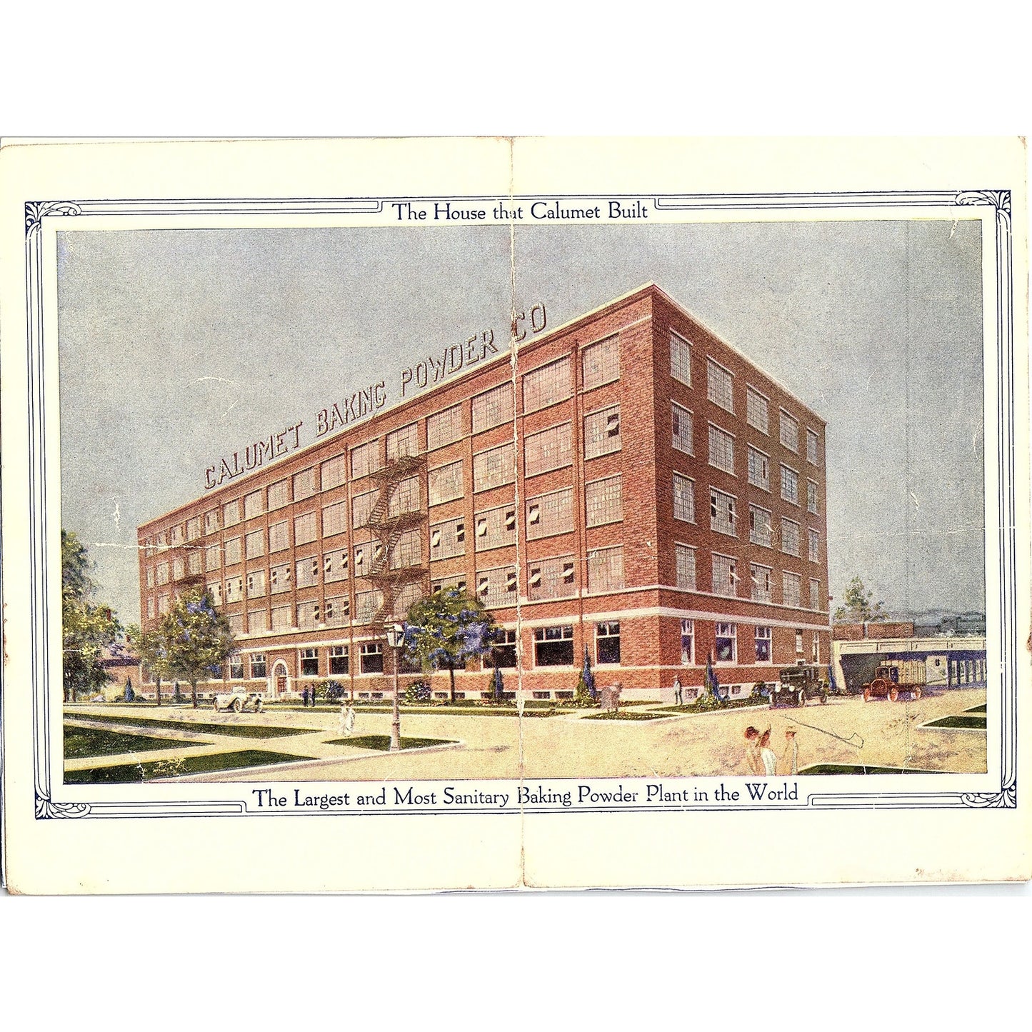 The House the Calumet Built Baking Powder Plant Antique Magazine Ad 6.5x9.5 V4