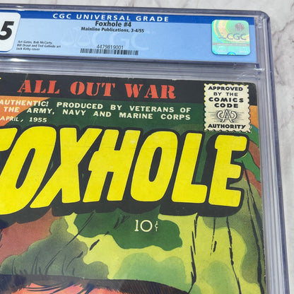 Foxhole #4 1955 CGC 4.5 White Pages Jack Kirby Cover