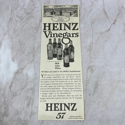 Heinz 57 Vinegars 1918 Magazine Ad FL6-10