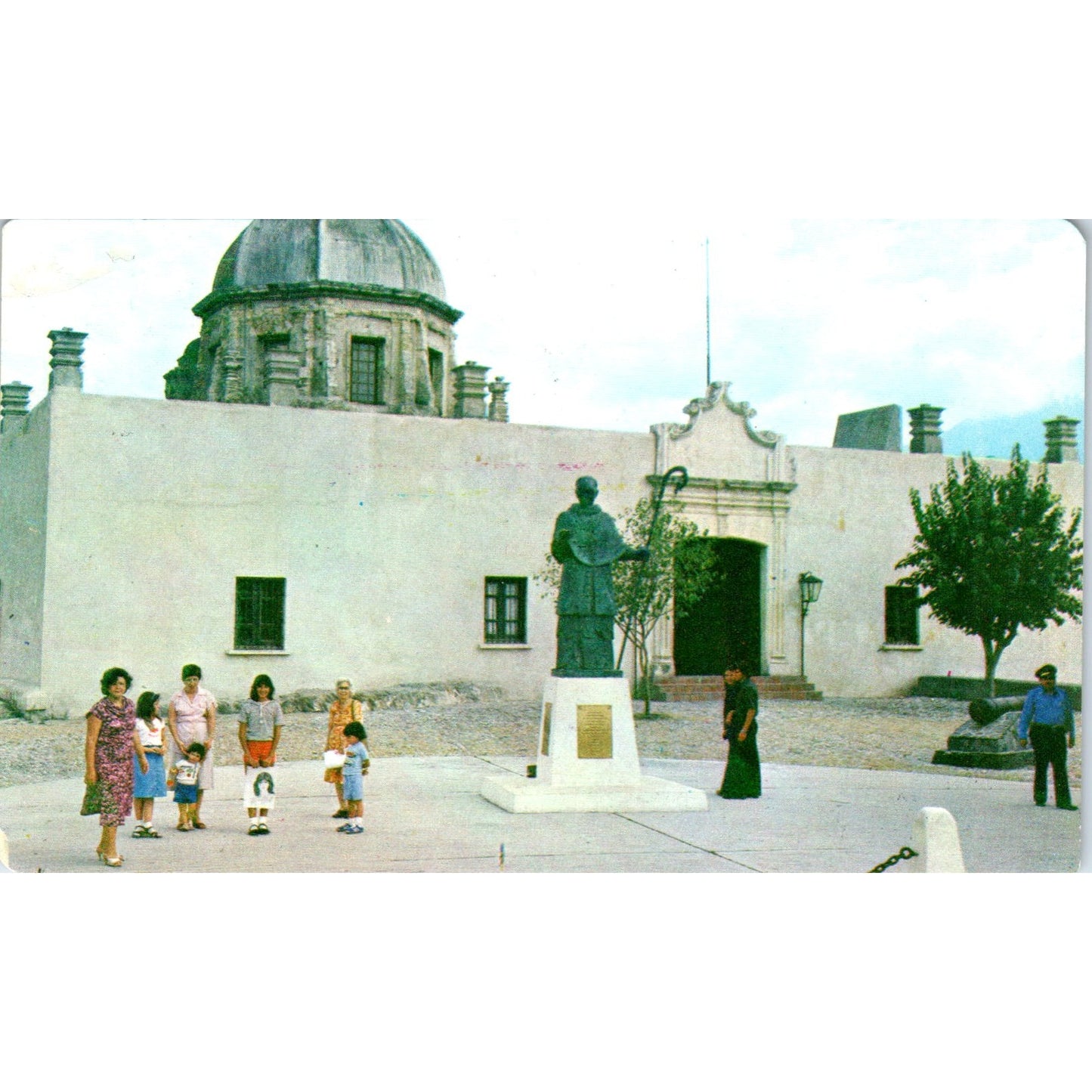 Fuente Del Obispado Y Monumento A Fray José Vergen Monterrey Vtg Postcard PE3