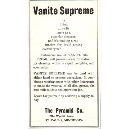 The Pyramid Co St Paul, Container Corp W.T. Haecker Minneapolis 1953 Ad AE9-DC1
