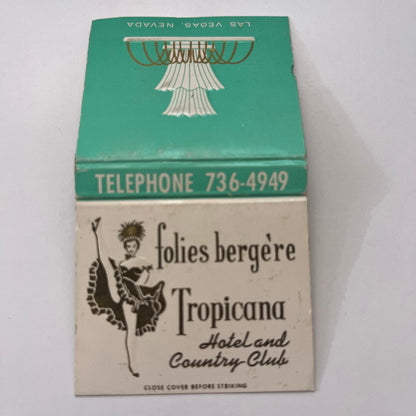 Tropicana Hotel Folies Bergere Las Vegas NV Vintage Matchbook Cover MM2-8