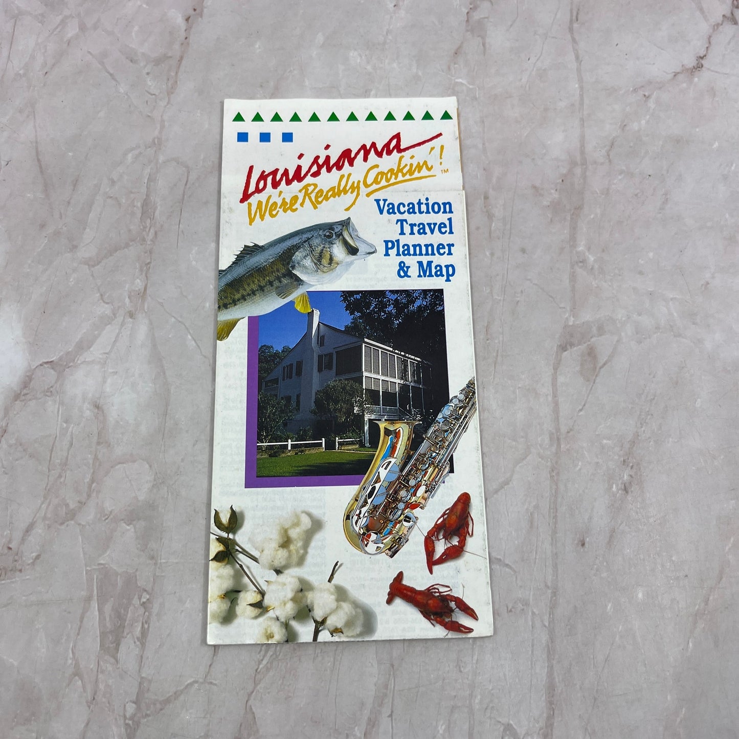 c1990 Louisiana - Vacation Travel Planner and Fold Out Map TH9-TM1