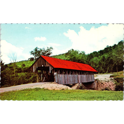 Bennett Bridge Magalloway River Lincoln Plantation Covered Bridge Postcard PB13