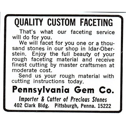 Moyer Rock Shop Cutting Material Reno Nevada 1972 Ad AF8-M1