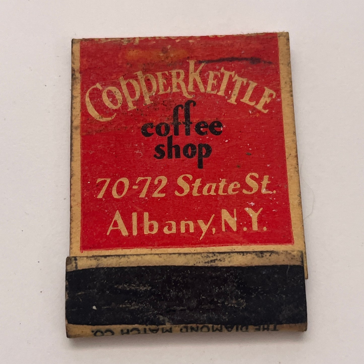 Copper Kettle Coffee Shop Albany NY Vintage Matchbook Cover TB8-MB-5