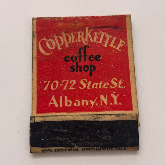 Copper Kettle Coffee Shop Albany NY Vintage Matchbook Cover TB8-MB-5