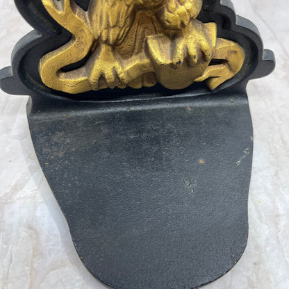 Vintage Spread Winged Eagle Large Cast Iron Doorstop Bookend Statue TI8