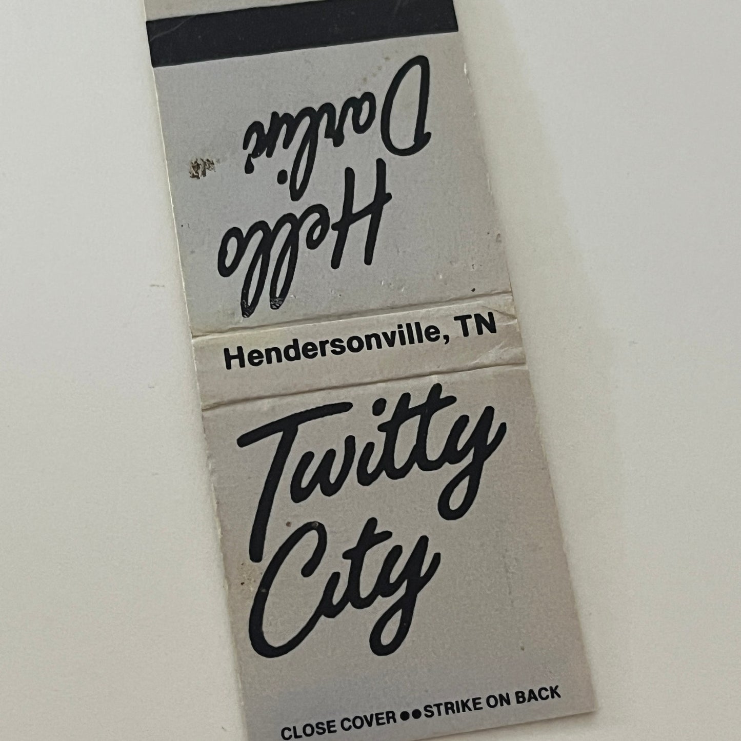 Twitty City Hendersonville TN Hello Darlin Vintage Matchbook Cover TB6-MB2-4