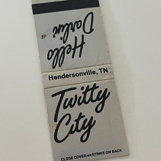 Twitty City Hendersonville TN Hello Darlin Vintage Matchbook Cover TB6-MB2-4
