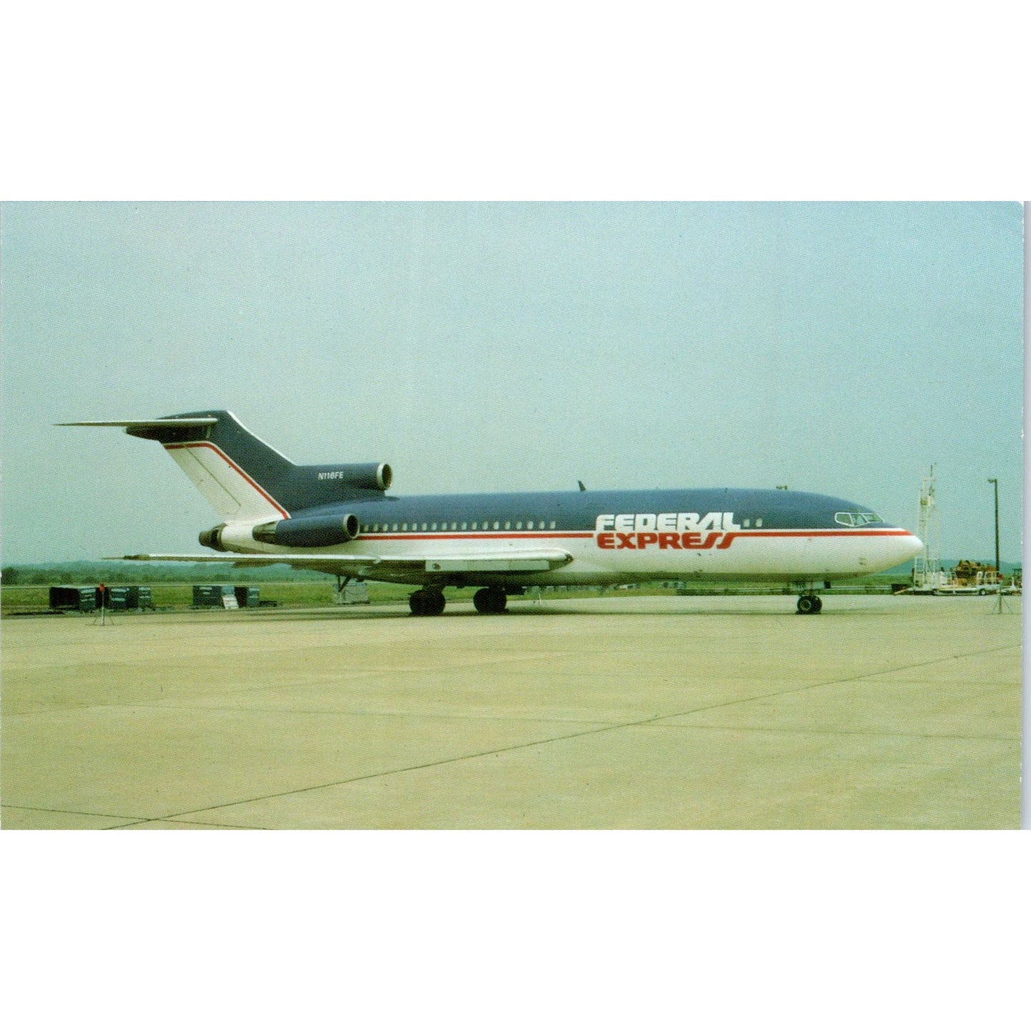 Federal Express FedEx Boeing 727-25C N116FE Vintage Postcard TG8-PC