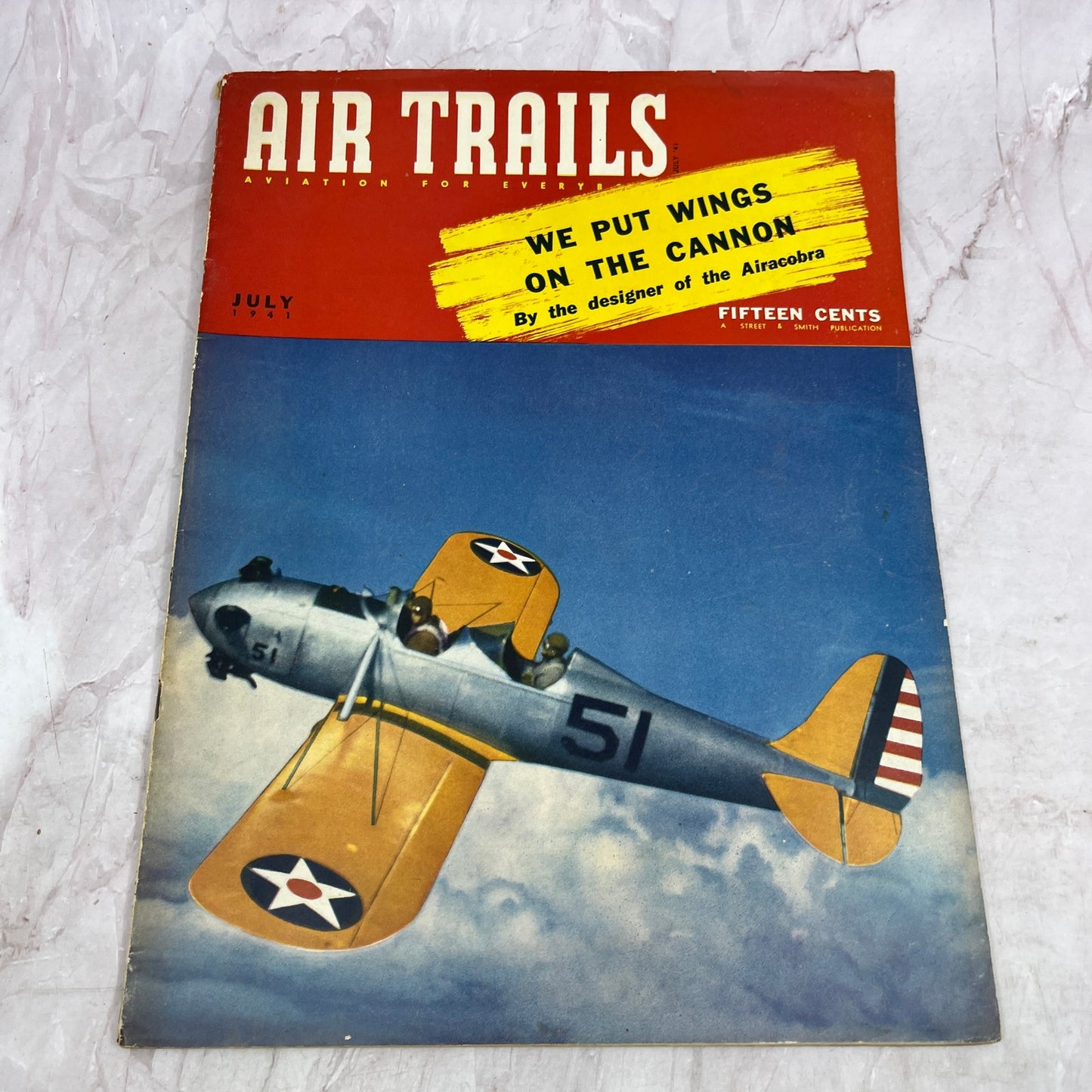 Air Trails Magazine July 1941 Airacobra Airplanes Flying-Models WWII TK3