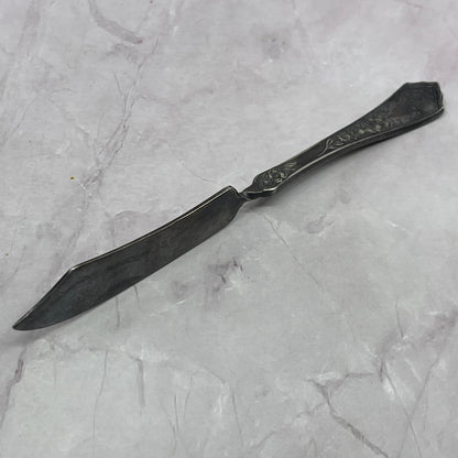 Twisted Butter Knife Floral Pattern 7" Vintage Silverplate TC5-OS-3