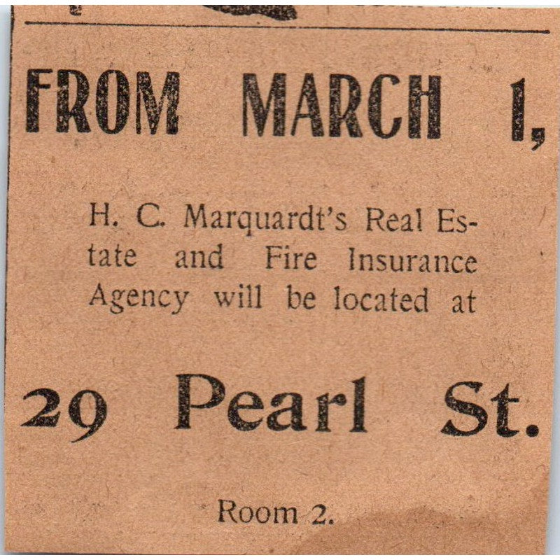 Hartford Life Ins Co George E. Keeney Hartford 1901 Newspaper Ad AD8-HS4