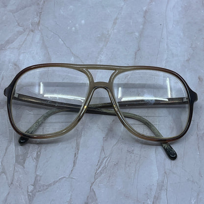 Vintage Brown Acrylic Aviator Sunglasses Eyeglasses Frames TG7-G2-4