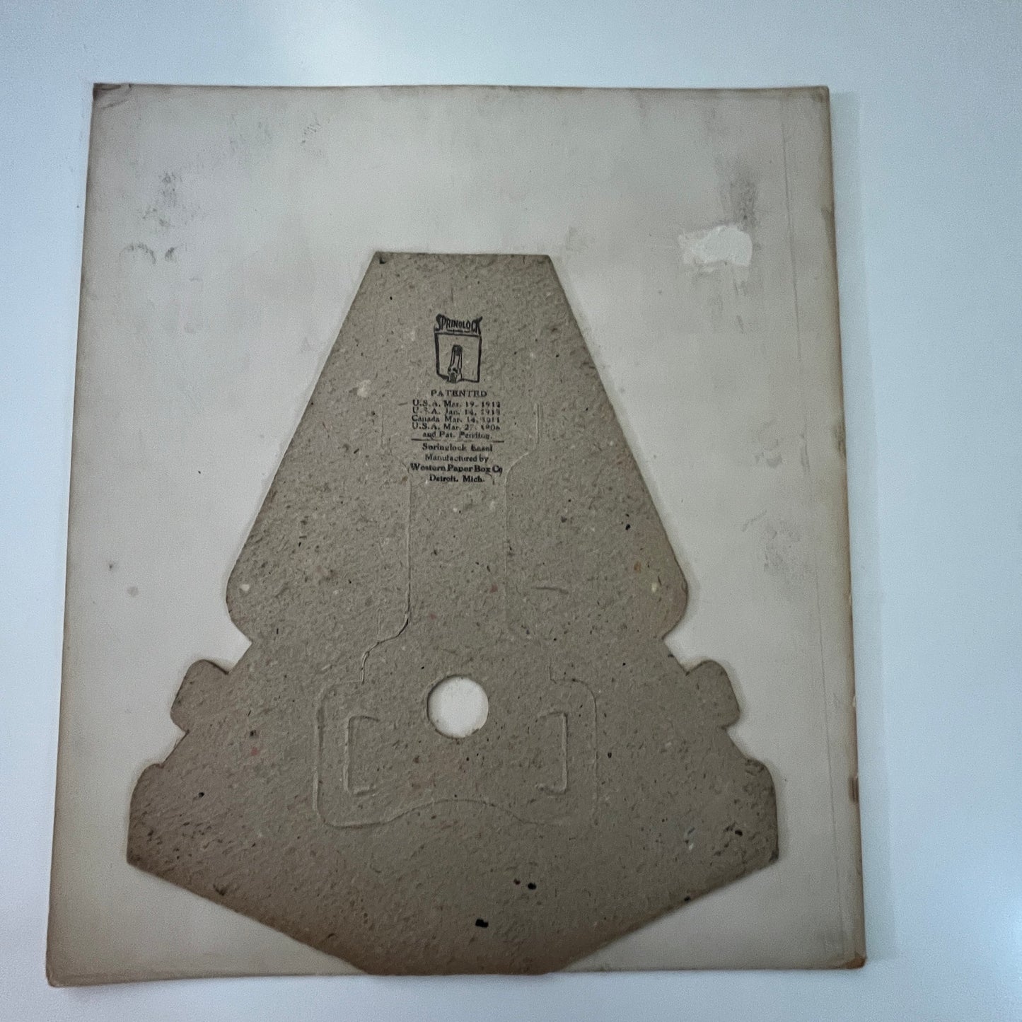 c1912 Universal Headache Powders Store Display Stand-Up Sign 8x9.5" J17