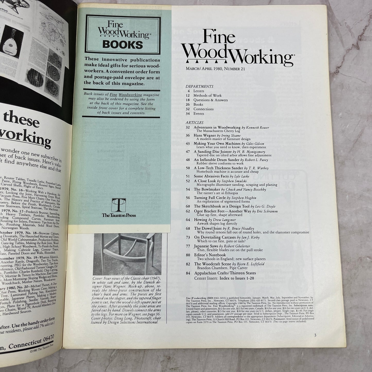 Hans Wegner - Mar/Apr 1980 No 21 - Taunton's Fine Woodworking Magazine M33