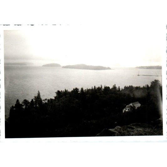 1920s Original Photo View of Bar Harbor Maine 3x4" AE6