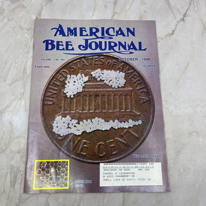 1998 Oct American Bee Journal Magazine Bees Beekeeping Honey M8