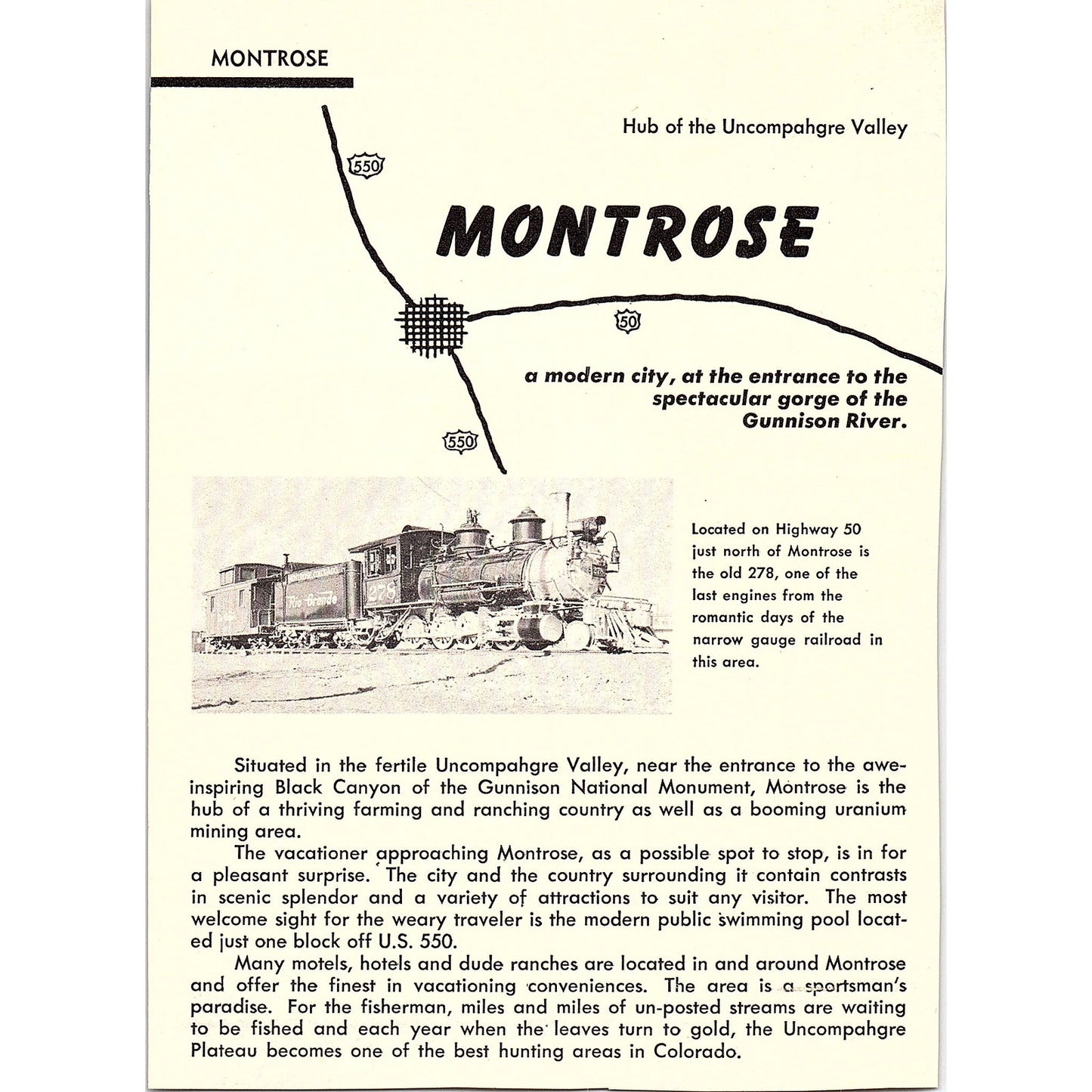 Mesa Verde National Park Colorado 1958 Ad AG1-7