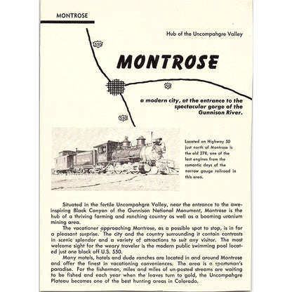 Mesa Verde National Park Colorado 1958 Ad AG1-7