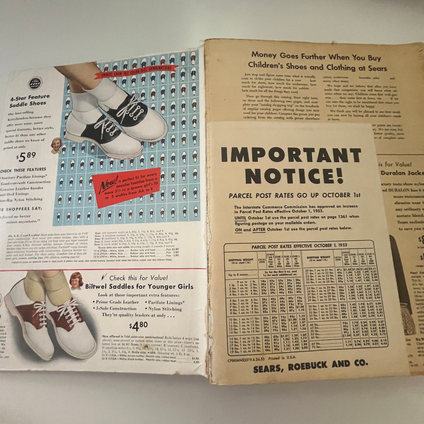 Sears Catalog 1953 Fall & Winter - Fashion, Kids, Home, Tools Minneapolis CTG1