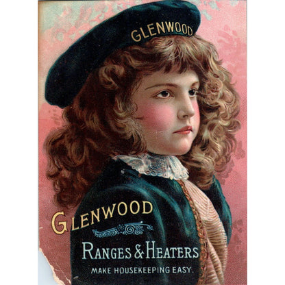 Glenwood Ranges & Heaters W.C. Leavitt Norway Maine 1880s Trade Card AF2-A4