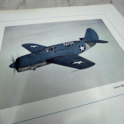 The Curtiss SB2-C1 Navy Dive Bomber Vintage Print 10.5x13 FL6-4