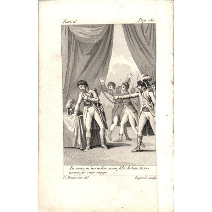 c1780 Original French Engraving Plate C. Monnet ino.del. Dupreel Sculpt AE5-FE