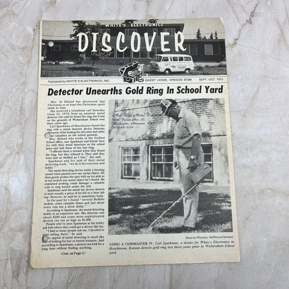 1973 Sep/Oct White's Electronics Discover Newsletter Treasure Hunting OR M19