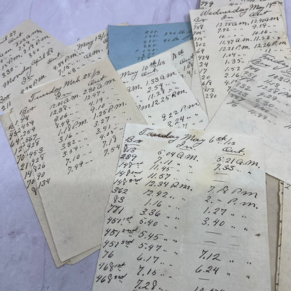 c1913 Hyde Park Fire Dept Hose 49 Original Lot of Handwritten Records TB8