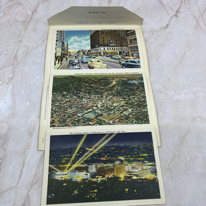 Interesting Hollywood California Vintage Souvenir Folder Book Views PXS