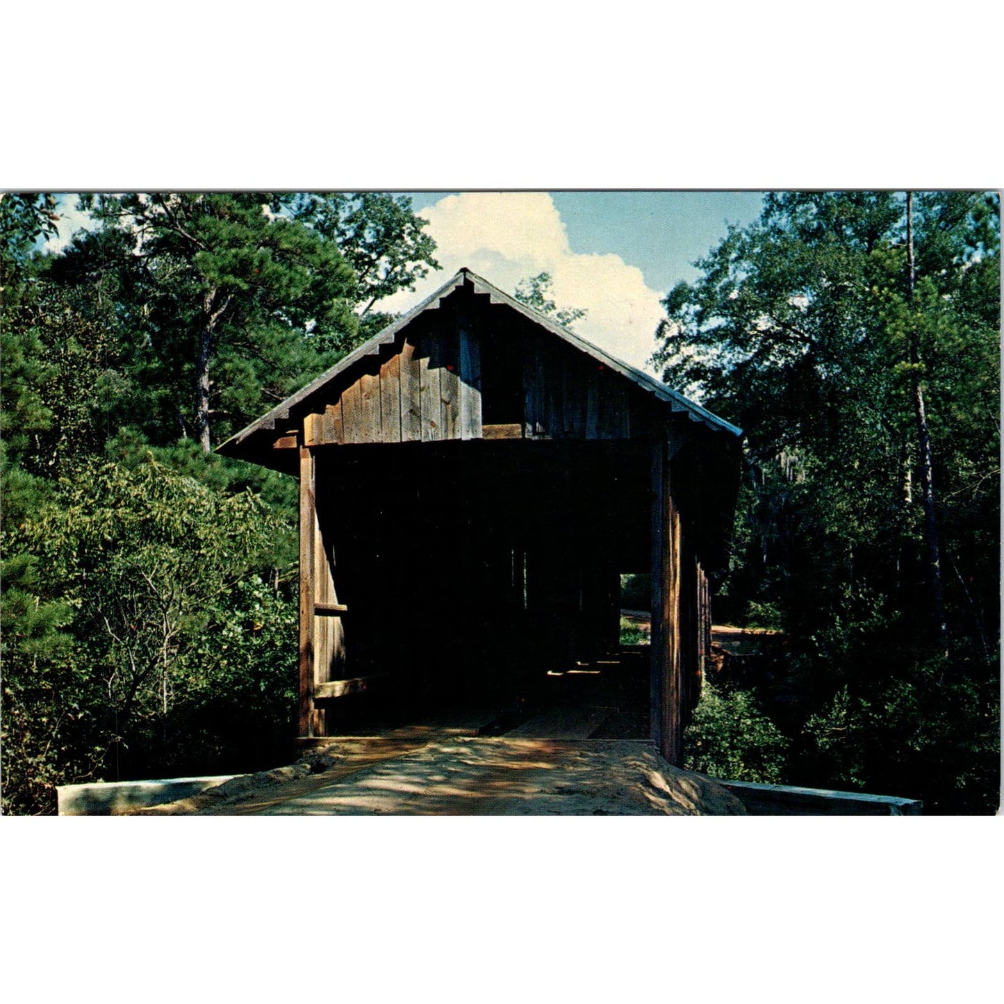Blakely Coheelee Creek Chattahoochee River Georgia Covered Bridge Postcard PC7