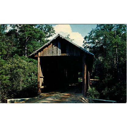 Blakely Coheelee Creek Chattahoochee River Georgia Covered Bridge Postcard PC7