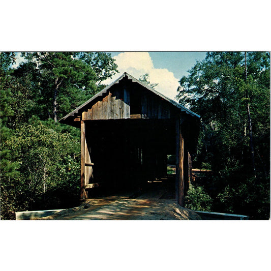 Blakely Coheelee Creek Chattahoochee River Georgia Covered Bridge Postcard PC7