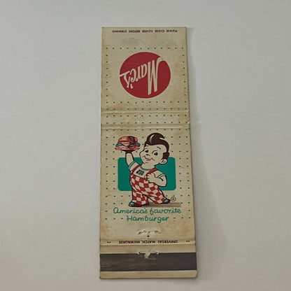 Marc's Big Boy Restaurant Wisconsin Matchbook Cover MM5-9