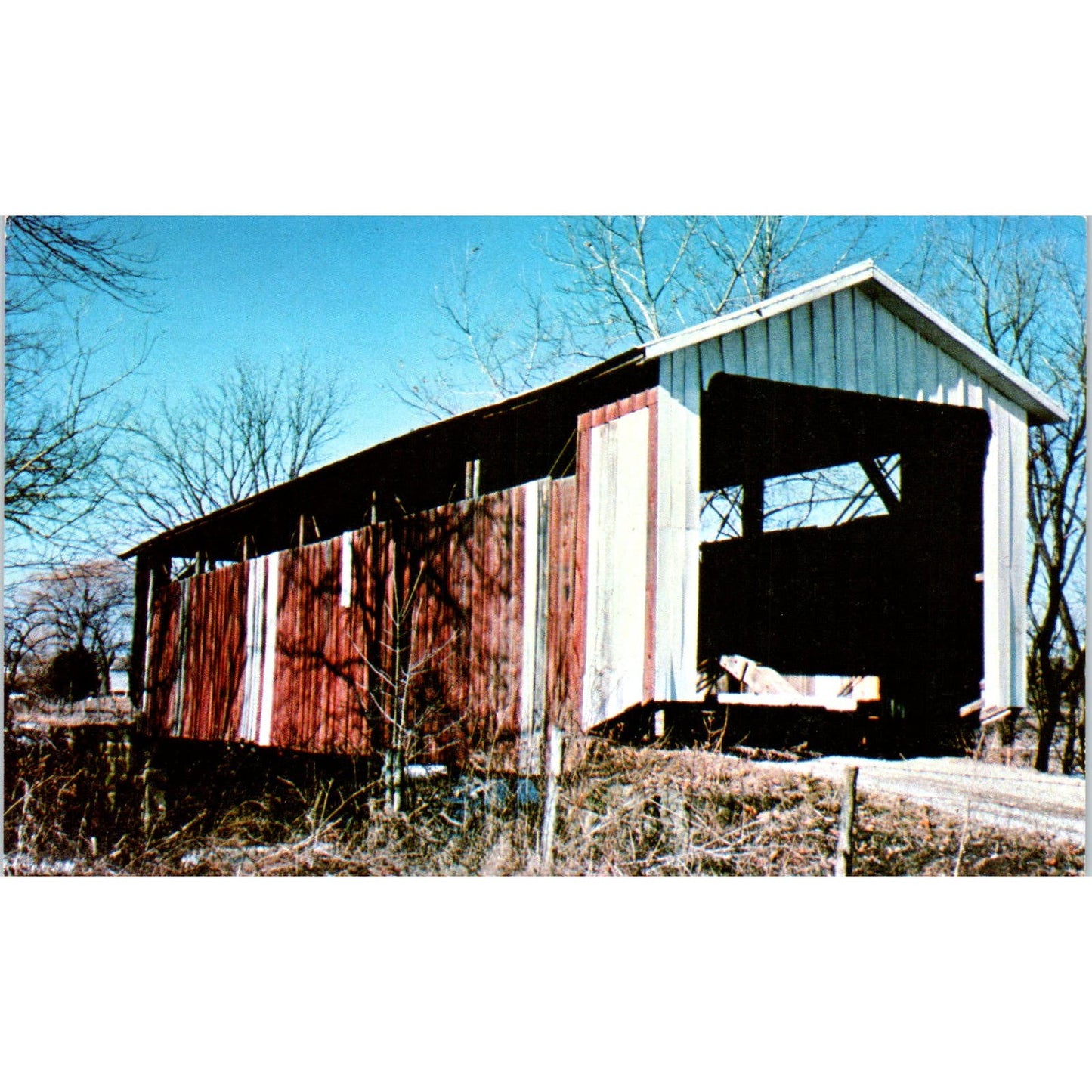 Jon Bright Bridge Fairfield County 10 Baltimore OH Covered Bridge Postcard PC16