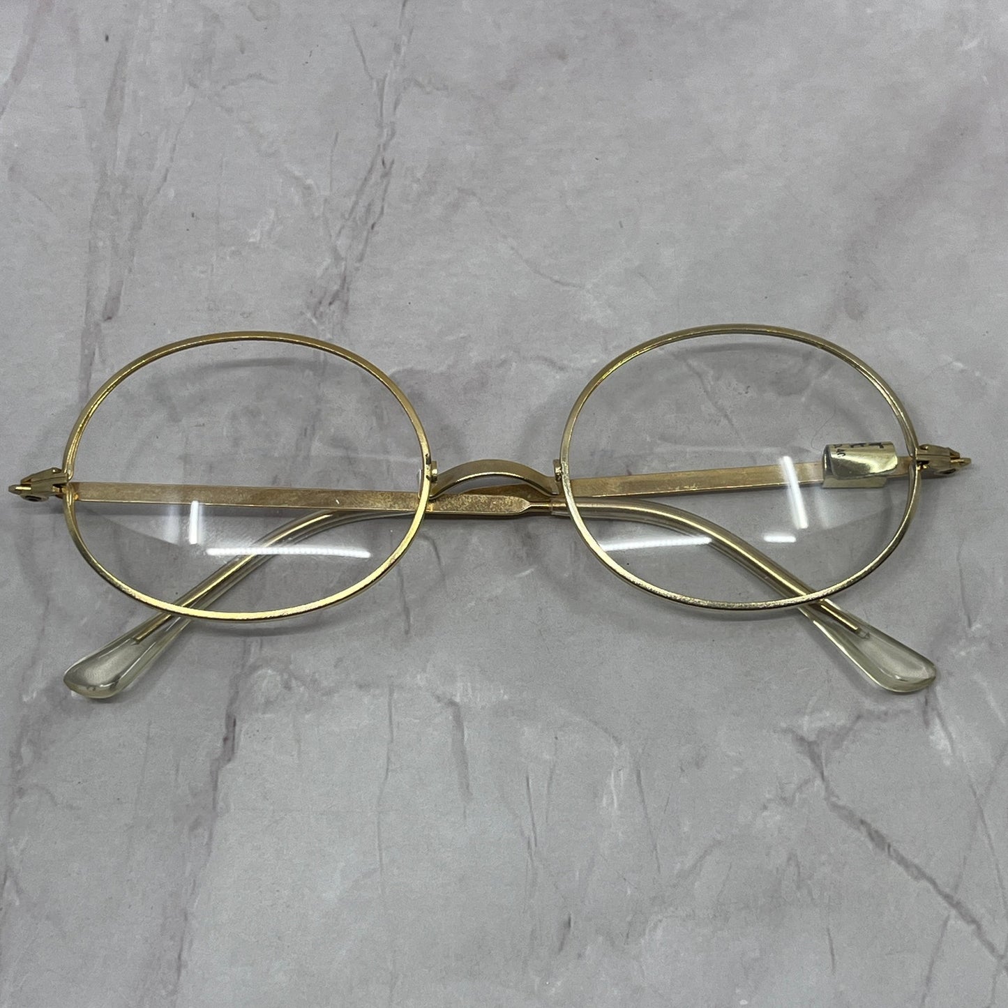Vintage Foster Grant Gold Tone Oval Glasses New Unused NOS TC5-FG