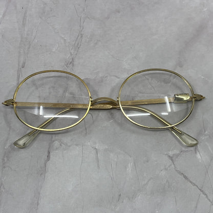 Vintage Foster Grant Gold Tone Oval Glasses New Unused NOS TC5-FG