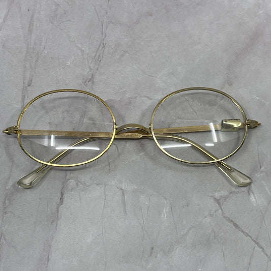 Vintage Foster Grant Gold Tone Oval Glasses New Unused NOS TC5-FG
