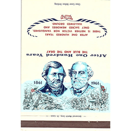 Home Federal Savings 100th Anniversary Washington DC Large Matchbook TB6-MB2-10